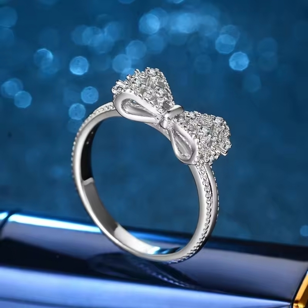Silver Bow Ring
